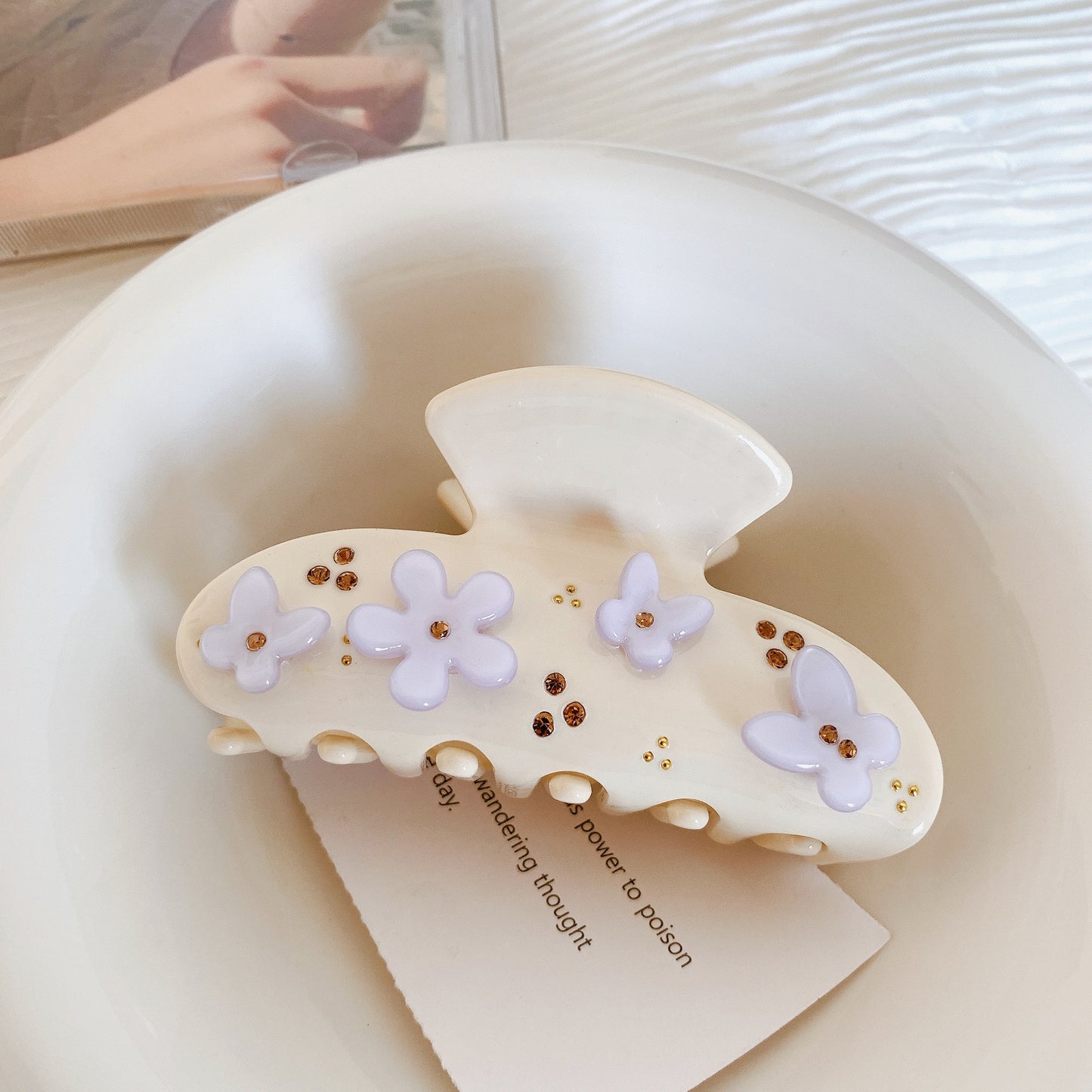 Flowers Butterfly Hair Clip