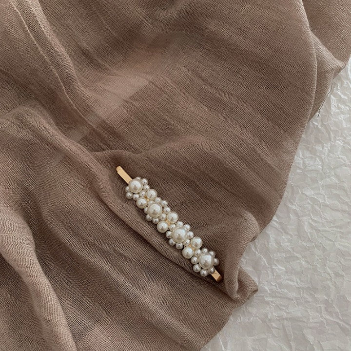 Wedding Pearl Sild Hair Clip Set